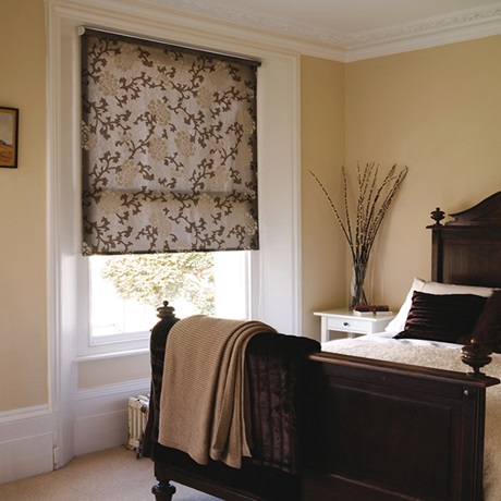 Grey roller blinds