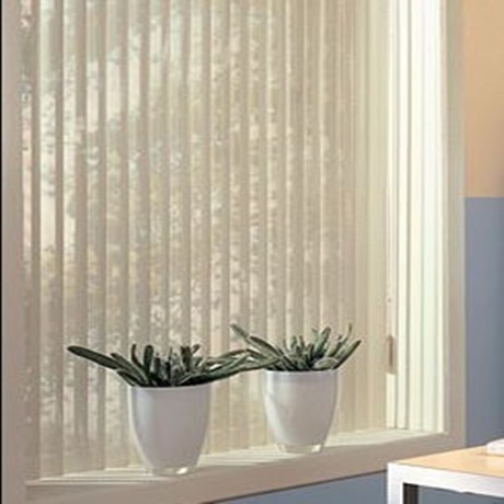 White vertical blinds