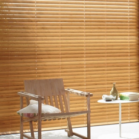 Faux wood blinds