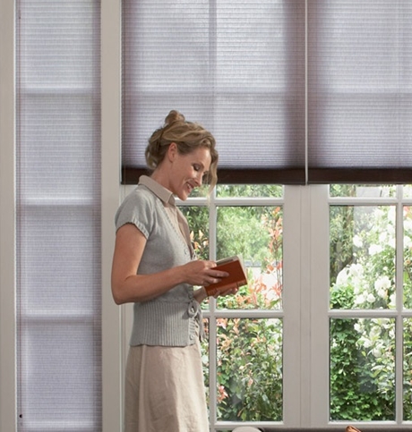 Pleated conservatory blinds