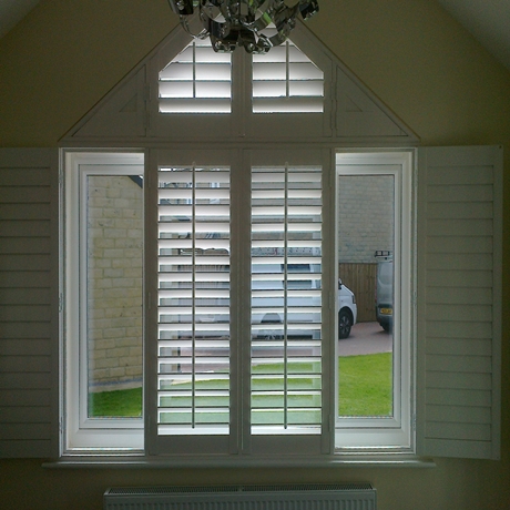 Wooden window shutters